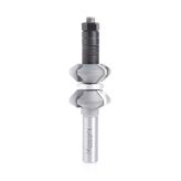 49730 Carbide Tipped Variable Double Chamfer 30 Degree Top x 45 Degree Bottom x 1-3/8 Dia x 9/16 x 1/2 Inch Shank with Center Ball Bearing