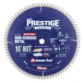 510801C Carbide Tipped Prestige® Aluminum and Non-Ferrous Metals 10 Inch Dia x 80T TCG, -6 Deg, 5/8 Bore