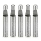51202-5 5 Pack Solid Carbide Panel Pilot Bevel Trim 7 Degree x 1/4 Dia x 1/4 x 1/4 Inch Shank 1-Flute