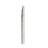 51374 Solid Carbide CNC Spiral 'O' Single Flute, Aluminum Cutting 3/16 Dia x 1/2 x 3/16 Shank x 2 Inch Long Up-Cut Router Bit 