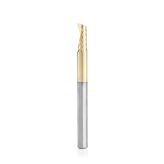 51406-Z Solid Carbide CNC Spiral 'O' Flute, Aluminum Cutting 1/8 Dia x 5/16 x 1/8 Shank Up-Cut ZrN Coated Router Bit