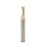 51408-Z Solid Carbide CNC Spiral 'O' Flute, Aluminum Cutting 3/16 Dia x 1/2 x 1/4 Shank Up-Cut ZrN Coated Router Bit