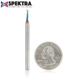 51415-K Solid Carbide CNC Spektra™ Extreme Tool Life Coated Spiral 'O' Flute, Plastic Cutting 1/16 Dia x 1/4 x 1/8 Shank Up-Cut Design Router Bit