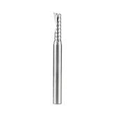 51424 Solid Carbide CNC Spiral 'O' Single Flute, Plastic Cutting 7/32 Dia x 3/4 x 1/4 Shank x 2-1/2 Inch Long Up-Cut