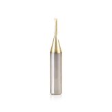 51488-Z Solid Carbide CNC Spiral 'O' Flute, Aluminum Cutting 1/16 Dia x 1/4 x 1/4 Shank Up-Cut ZrN Coated Router Bit