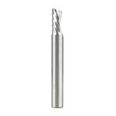 51509 Solid Carbide CNC Spiral 'O' Single Flute, Plastic Cutting 3/8 Dia x 3/4 Inch x 3/8 Shank x 3 Inch Long Down-Cut Router Bit