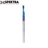 51510-K Solid Carbide CNC Spektra™ Extreme Tool Life Coated Spiral 'O' Flute, Plastic Cutting 1/8 Dia x 1/2 x 1/8 Shank Down-Cut Design Router Bit