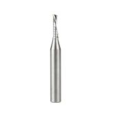 51511 Solid Carbide CNC Spiral 'O' Single Flute, Plastic Cutting 1/8 Dia x 1/2 x 1/4 Shank x 2 Inch Long Down-Cut Router Bit