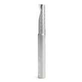 51643 Solid Carbide CNC Spiral 'O' Single Flute, Aluminum Cutting 3/8 Dia x 1-3/8 x 3/8 Shank x 3-1/2 Inch Long Up-Cut Router Bit