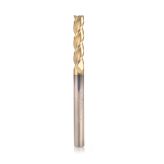 51865-Z CNC Solid Carbide Aluminum Cutting x 1/4 Dia x 1-1/8 x 1/4 Shank x 3 Inch Long x 3 Flute ZrN Coated Up-Cut End Mill