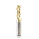 51870-Z CNC Solid Carbide Aluminum Cutting x 1/2 Dia x 1-1/4 x 1/2 Shank x 3 Inch Long x 3 Flute ZrN Coated Up-Cut End Mill