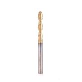 51908-Z Solid Carbide CNC Spiral 'O' Flute Ball Nose Up-Cut, Aluminum Cutting 5/32 R x 5/16 Dia x 1-5/8 x 5/16 Shank ZrN Coated Router Bit