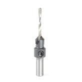 55202XL High Performance Carbide Tipped AlTiN Coated 82 Degree Countersink #6 Screw 3/8 Dia x 1/8 Drill Dia x 5/16 Round Shank