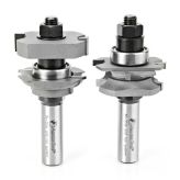 55437 Carbide Tipped Adjustable Bead Instile and Rail System 1-5/8 Dia x 5/8 to 1-1/8 x 3/16 Radius x 1/2 Inch Shank Set