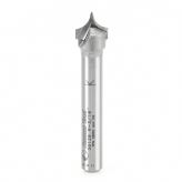 56126 Carbide Tipped Point Cutting Roundover 3/16 Radius x 3/8 Dia x 19/64 x 1/4 Shank Router Bit