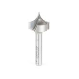 56127 Carbide Tipped Point Cutting Roundover 3/8 Radius x 3/4 Dia x 5/8 x 1/4 Shank Router Bit