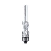 57173 Solid Carbide (Brazed To Steel Shank) Spiral Flush Trim Compression 1/2 Dia x 1 x 1/4 Inch Shank With Lower Ball Bearing