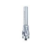 57174 Solid Carbide (Brazed To Steel Shank) Spiral Flush Trim Compression 22mm Dia x 1-9/64 x 1/2 Inch Shank With Lower Ball Bearing