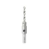 57274 Replacement Carbide Tipped Countersink with Slow Spiral HSS M2 Drill for #14 Size Screw 1/2 Drill Dia x 10mm Round Shank for #55244 Adjustable No-Thrust Countersink