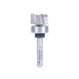 57280-3DS Carbide Tipped Up Shear Face Plunge Template 3/4 Dia x 3/8 x 1/4 Inch Shank 3 Flute with Upper BB