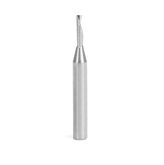 57307 Solid Carbide CNC Spiral 'O' Flute, Aluminum Cutting 3mm Dia x 12mm x 6mm Shank x 50mm Long Down-Cut Router Bit