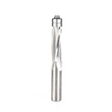 58120 Solid Carbide UltraTrim Spiral 3 Flute 1/2 Dia x 1-1/2 x 1/2 Inch Shank with Double Lower Ball Bearing Up-Cut