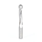 58122 Solid Carbide UltraTrim Spiral 3 Flute 1/2 Dia x 2 x 1/2 Inch Shank with Double Lower Ball Bearing Up-Cut