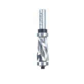 58180 Solid Carbide (Brazed To Steel Shank) Spiral Flush Trim Compression 7/8 Dia x 1-5/8 x 1/2 Inch Shank With Upper And Lower Ball Bearings
