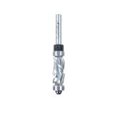 58182 Solid Carbide (Brazed To Steel Shank) Spiral Flush Trim Compression 1/2 Dia x 1 x 1/4 Inch Shank With Upper And Lower Ball Bearings