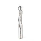 58220 Solid Carbide UltraTrim Spiral 3 Flute 1/2 Dia x 1-1/2 x 1/2 Inch Shank with Double Lower Ball Bearing Down-Cut