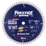 610600C Carbide Tipped Prestige® Cut-Off and Crosscut 10 Inch Dia x 60T ATB, 10 Deg, 5/8 Bore, Non-Stick Coated