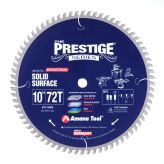 610721C Carbide Tipped Prestige® Solid Surface 10 Inch Dia x 72T MTC, 0 Deg, 5/8 Bore