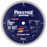 610801C Carbide Tipped Prestige® Fine Cut-Off and Crosscut 10 Inch Dia x 80T TCG, 10 Deg, 5/8 Bore