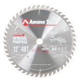 612480 Carbide Tipped General Purpose 12 Inch Dia x 48T ATB, 15 Deg, 1 inch Bore