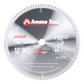612960-TS Carbide Tipped Thin Kerf Miter 12 Inch Dia x 96T ATB, 10 Deg, 1 Inch Bore