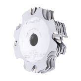 61370 Prestige® Carbide Tipped Super Fine Dado/Groover 4 Dia x ATB Grind x 4 Teeth x -10 Deg Hook Angle x 1/4 to 1 Kerf x 3/4 Bore for Shaper Machines