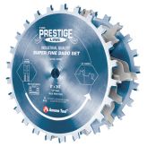 658060C Electro-Blu™ Carbide Tipped Prestige® Dado 8 Inch Dia x 24T H-ATB, 5/8 Bore, Complete Dado Set with Six 4-Wing Chippers