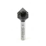 RC-45711 In-Tech Insert Carbide V Groove 90 Deg x 11/16 D x 21/64 CH x 1/4 Inch SHK Single Flute Router Bit