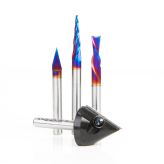  AMS-102 X-Carve® CNC Router Bit Starter 4-Pc Pack, 1/4 Inch Shank