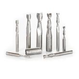 AMS-121 8-Piece Up-Cut Spiral CNC Router Bit Collection