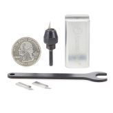 AMS-220 4-Piece Mini In-Groove Insert Engraving Tool Body & Knives 1/8 Inch Shank Set