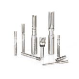 AMS-600 8-Pc Flush Trim Plunge Template with Upper Ball Bearing Guide Router Bit Collection, 1/8, 1/4 & 1/2 Inch Shank