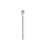 BURS-153 Solid Carbide Ball Shape 1/4 Dia x 7/32 x 1/8 Shank Double Cut SD Burr Bit for Die-Grinders