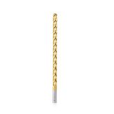 HSS1203 High Speed Steel (HSS) Foam Cutting Ball End Extended Reach 1/4 Radius x 1/2 Dia x 8 x 10 Long x 1/2 Shank CNC 4-Flute Spiral Up-Cut Router Bit TiN Coated