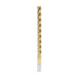 HSS1214 High Speed Steel (HSS) Foam Cutting End Mill Extended Reach 1/2 Dia x 6 x 8 Long x 1/2 Shank CNC 4-Flute Spiral Up-Cut Router Bit TiN Coated
