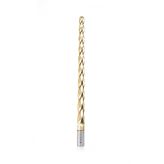 HSS1309 CNC 2D and 3D Carving 0.7 Deg Tapered Angle Ball Tip x 1/2 Dia x 1/4 Radius x 10 x 3/4 Shank x 12 Inch Long x 4 Flute High Speed Steel (HSS) Up-Cut Spiral ZrN Coated Router Bit