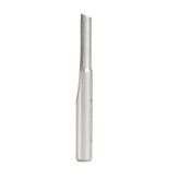 HSS1504 HSS Single Straight 'O' Flute  Plastic Cutting 1/4 Dia x 3/4 x 1/4 Inch Shank