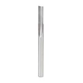 HSS1505 HSS Single Straight 'O' Flute  Plastic Cutting 1/4 Dia x 3/4 x 1/4 Inch Shank