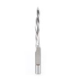 HSS1705 High Speed Steel (HSS) 18° Helix 1/2 Dia x 2-1/2 x 1/2 Shank Single Flute Down-Cut Steel Door Bit