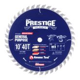 PR1040C Carbide Tipped Prestige® General Purpose 10 Inch Dia 40T ATB, 18 Deg, 5/8 Bore